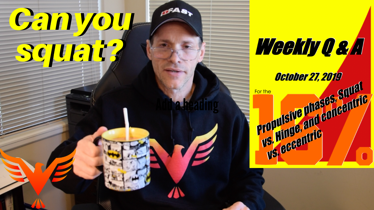Weekly Update and Q & A for October 27, 2019