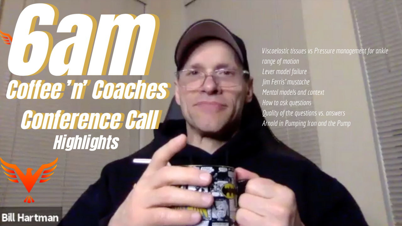 6am Coffee ‘n’ Coaches Conference Call Highlights