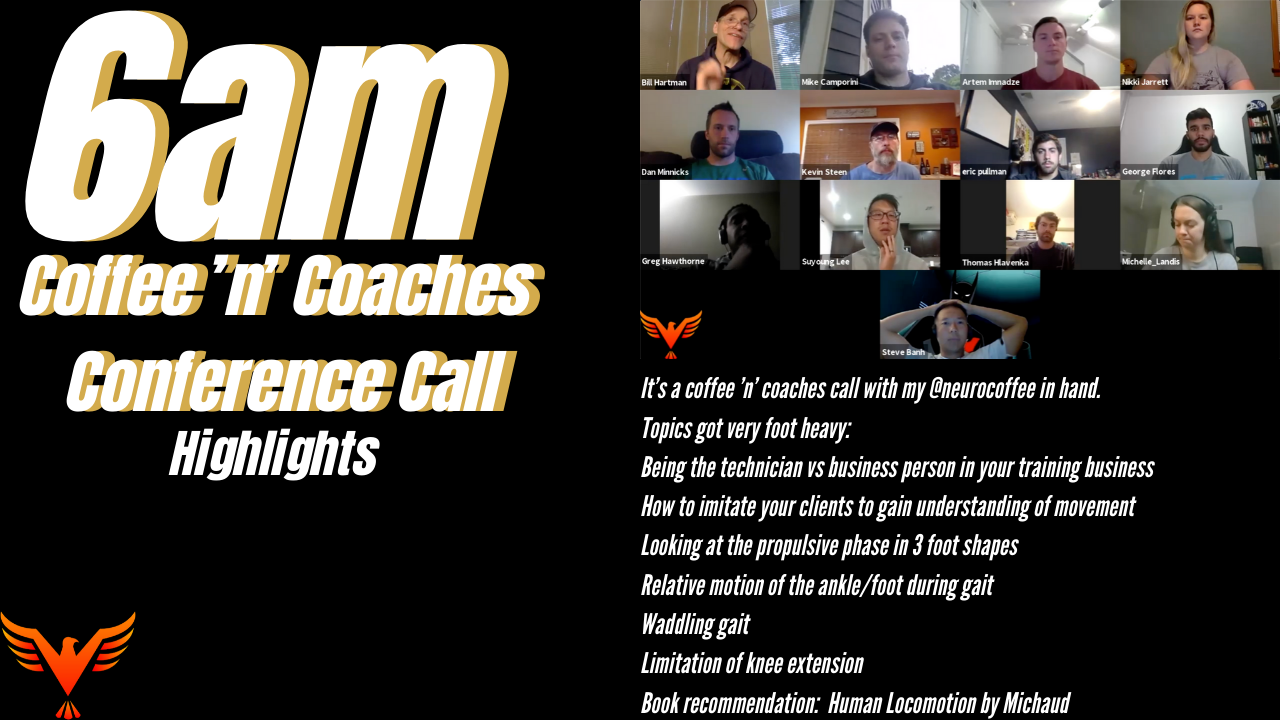 6am Coffee ‘n’ Coaches Conference Call 6-11-20
